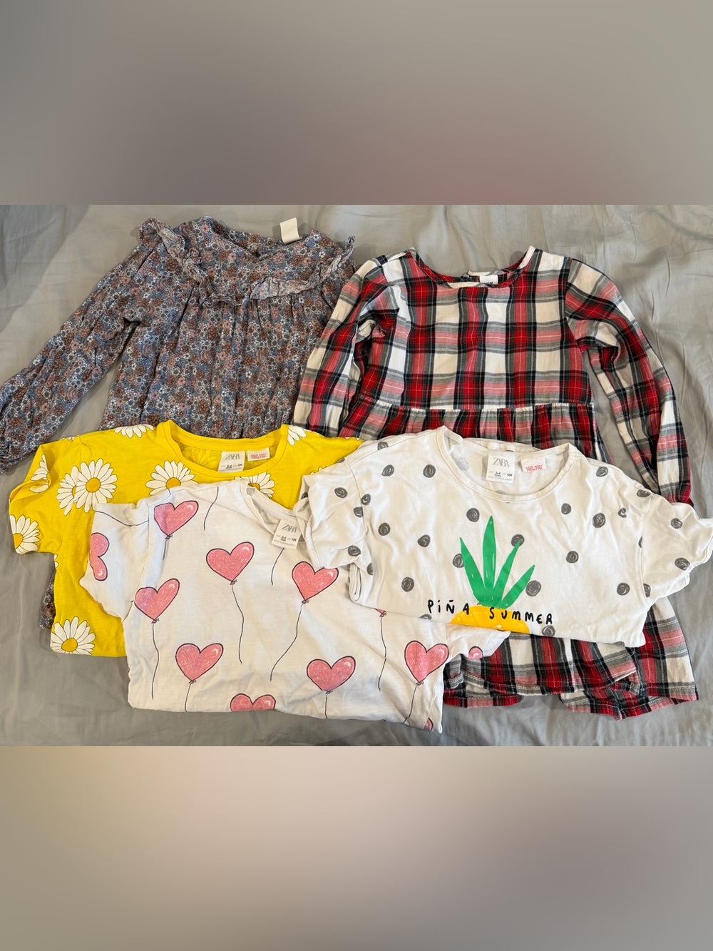 Zara & H&M Kids t shirts and dresses bundle